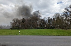 Kreisfeuerwehr Rotenburg (Wümme): FW-ROW: Erneuter Gebäudebrand in Borchel