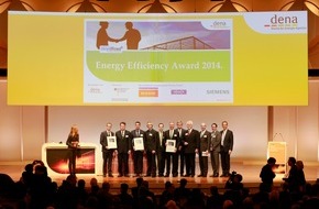Deutsche Energie-Agentur GmbH (dena): dena Hands Out Energy Efficiency Awards 2014 / Recognition for outstanding energy efficiency projects in industry (FOTO)