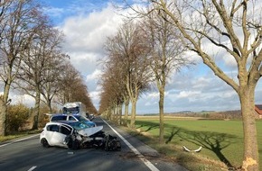 Kreispolizeibehörde Höxter: POL-HX: Ostwestfalenstraße nach Unfall für eine Stunde voll gesperrt
