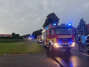 FW-AUR: Vermehrte Blitzeinschl&auml;ge w&auml;hrend n&auml;chtlicher Gewitter
