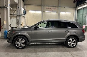 Hauptzollamt Augsburg: HZA-A: Autoschmuggel aufgeflogen / Audi Q7 nachverzollt