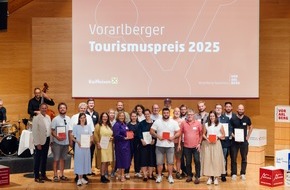Vorarlberg Tourismus: Vorarlberger Tourismuspreis 2025: Prämierte machen Gastgeben auf Vorarlberger Art spürbar