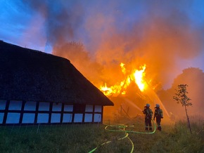 FW-RD: Einsatzreiches und herausforderndes Wochenende f&uuml;r die Feuerwehren im Kreis Rendsburg-Eckernf&ouml;rde