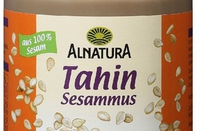 Migros-Genossenschafts-Bund: Migros ruft Alnatura Tahin Sesammus mit Mindesthaltbarkeitsdatum 09.05.2016 wegen Salmonellen-Verdacht zurück (BILD)