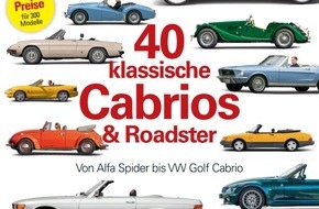 Motor Presse Stuttgart: Neuer MOTOR KLASSIK KAUF-RATGEBER zu klassischen Cabrios vom Alfa Spider bis zum VW Golf Cabriolet