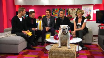 SAT.1: Erstmals wieder gemeinsam im deutschen TV: Take That mit Robbie Williams am Freitag im "SAT.1-Frühstücksfernsehen" (mit Bild)