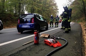 Feuerwehr Herdecke: FW-EN: Eine leicht verletzte Person bei Frontalzusammenstoß - Unfall auf der Wittbräucker Straße