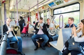 Kölner Verkehrs-Betriebe AG: Musikalische Mittagspause mit Drachenfelser Brass
