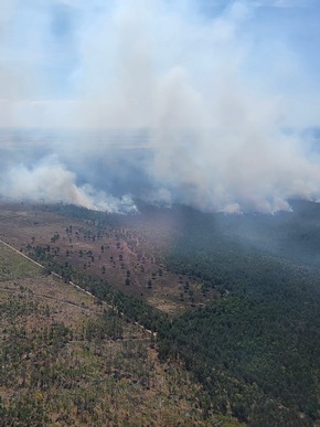 BPOLD 11: Erneuter Einsatz der Hubschrauber der Bundespolizei bei der Waldbrandbekämpfung in Sachsen und Thüringen