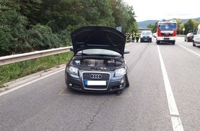Polizeidirektion Neustadt/Weinstraße: POL-PDNW: Verkehrsunfall mit verletztem Autofahrer