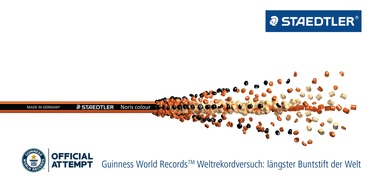 STAEDTLER Mars GmbH & Co. KG: Weltrekordversuch: Mit 400 Metern der längste Buntstift der Welt