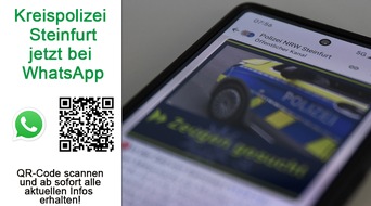 Polizei Steinfurt: POL-ST: Kreis Steinfurt, Kreispolizeibehörde informiert nun auch über WhatsApp