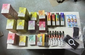 Polizeipräsidium Osthessen: POL-OH: Illegale Vapes sichergestellt - Zwei junge Männer vorläufig festgenommen