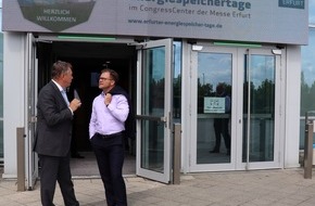 Messe Erfurt: Erfurter Energiespeichertage: „Energie ist ein Lebensmittel“