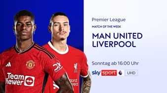 Sky Deutschland: Der Klassiker auf der Insel: Manchester United gegen den FC Liverpool am Sonntag live und exklusiv bei Sky Sport