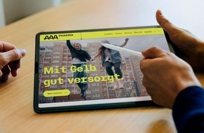 AAA-Pharma GmbH: Mit Gelb gut versorgt: AAA-Pharma rollt neuen Markenauftritt aus und setzt auf kurze Wege im deutschen Arzneimittelmarkt