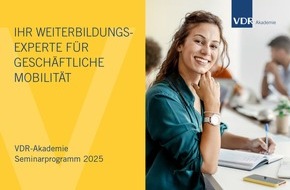 Verband Deutsches Reisemanagement e.V. (VDR): VDR-Medienmitteilung: VDR-Akademie: Programm 2025 mit neuem Fachstudiengang