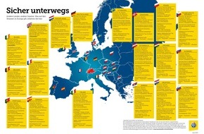 Touring Club Schweiz/Suisse/Svizzero - TCS: Mit dem Auto in die Ferien: Was brauche ich für welches Reiseziel?