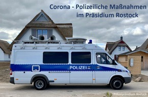 Polizeipräsidium Rostock: POL-HRO: Mit Kontrollen, Lautsprecherdurchsagen und Flyern gegen die Ausbreitung des Coronavirus