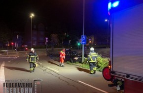 Feuerwehr Iserlohn: FW-MK: Gemeldeter Fahrzeugbrand nach Verkehrsunfall