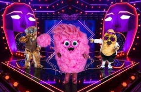 ProSieben: Zuckersüße Konkurrenz: Die ZUCKERWATTE und der ROBODOG wollen sich bei #MaskedSinger gegen die COUCHPOTATO durchsetzen