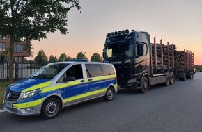 Polizeidirektion Neumünster: POL-NMS: 240627-1-pdnms Rekordverdächtig überladener Sattelzug auf der A 7 Höhe Neumünster