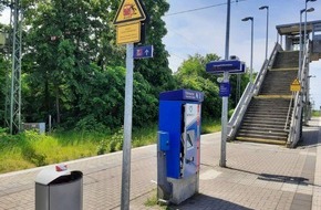 Bundespolizeidirektion Sankt Augustin: BPOL NRW: Fahrkartenautomaten aufgebrochen - Bundespolizei ermittelt und sucht Zeugen