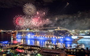 MSC Kreuzfahrten: Ahoi in Hamburg: MSC Splendida und MSC Silvia bringen den Hafen zum Leuchten