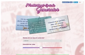 Monsterzeug GmbH: Der Muttertag Spruchgenerator - liebevolle und persönliche Sprüche für die eigene Mama