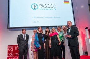 Pascoe Naturmedizin: PASCOE einer der besten Arbeitgeber Europas 2015