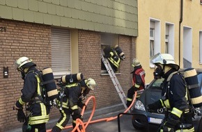 Feuerwehr Dortmund: FW-DO: Innenstadt-Nord: Feuerwehr rettet eine Person aus brennender Wohnung.
