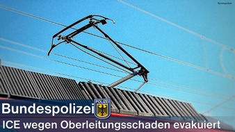 Bundespolizeiinspektion Frankfurt/Main: BPOL-F: Oberleitungsschaden in Rodenbach - Reisezug evakuiert