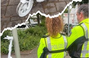 Polizei Duisburg: POL-DU: Marxloh: Wei&szlig;er Geister-E-Scooter als Mahnmal mit abschreckender Wirkung: "Jede Fahrt kann ein Leben ver&auml;ndern"