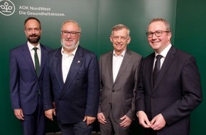 AOK NordWest: Neu gewählter Verwaltungsrat der AOK NordWest: Johannes Heß und Lutz Schäffer bleiben an der Spitze / Selbstverwaltung will sich weiter einmischen