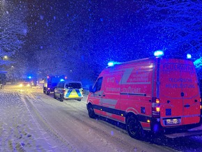 FW Stuttgart: Feuerwehr Stuttgart aufgrund von Schneefall im Einsatz