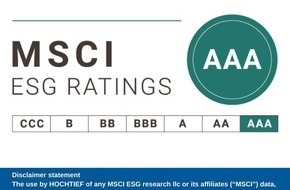 HOCHTIEF AG: HOCHTIEF mit "AAA" im MSCI-ESG-Rating ausgezeichnet