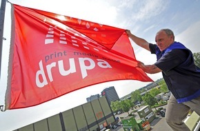 Messe Düsseldorf GmbH: drupa 2008 hisst die Fahne