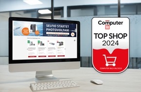 Selfio SE: Erneut Top!  Selfio erreicht Auszeichnung als TOP SHOP 2024 von COMPUTER BILD und Statista