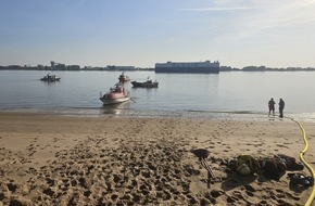 Kreisfeuerwehrverband Pinneberg: FW-PI: Vegetationsbrand auf der Elbinsel Pagensand - Aufwendiger Einsatz über Wasserwege