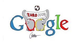 Google Germany GmbH: Otto Waalkes verewigt seine Ottifanten in einem "meisterschaftlichen" Google EM-Logo