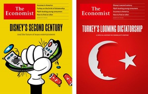 The Economist: 100 Jahre Disney: Wie die Technologie das Kulturgeschäft verändert hat | Die Türkei könnte an der Schwelle zur Diktatur stehen | China: Bevölkerung schrumpft zum ersten Mal seit den 1960er Jahren