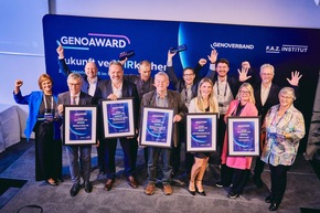 Fünf Genossenschaften mit dem GenoAward ausgezeichnet