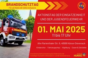 Freiwillige Feuerwehr Hünxe: FW Hünxe: Brandschutztag der Einheit Drevenack am 1. Mai 2025