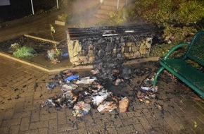 Kreispolizeibehörde Herford: POL-HF: Brände in der Nordstadt- Tiefgarage und Mülltonnen beschädigt
