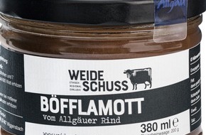 Weideschuss.Bio GmbH: „Bayerns bestes Bio-Produkt“: Weideschuss.Bio GmbH aus Wiggensbach für Böfflamott mit Silbermedaille ausgezeichnet