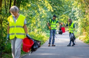 IG saubere Umwelt IGSU: Medienmitteilung: «Mitarbeitende von Janssen Schweiz befreien Zug, Luzern, Zürich und Neuchâtel von Abfall»
