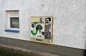 Polizeidirektion Landau: POL-PDLD: Zigarettenautomat aufgebrochen- Zeugen gesucht!
