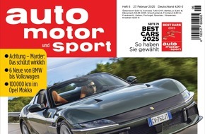 Motor Presse Stuttgart, AUTO MOTOR UND SPORT: Große Leserwahl zeigt Entwicklung des Automarkts / Cupra siegt als "Trendmarke des Jahres" bei auto motor und sport BEST CARS
