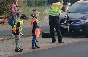 Polizei Braunschweig: POL-BS: Schulwegüberwachung in Wenden - 25 Viertklässler unterstützten bei Geschwindigkeitskontrolle