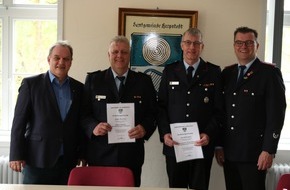 Kreisfeuerwehr Oldenburg: FW-OLL: Prinzh&ouml;fter Ortsbrandmeister und Stellvertreter offiziell im Amt best&auml;tigt